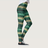 Groen Gouden Glitzy St. Patrick's Day Glitter Leggings (Rechts)