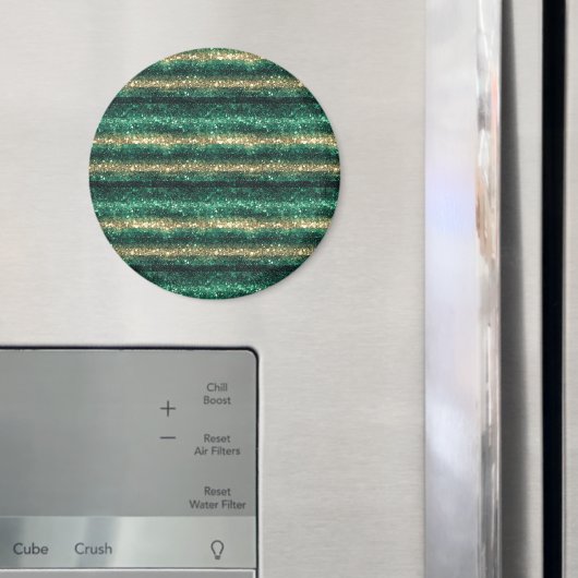 Groen Gouden Glitzy St. Patrick's Day Glitter Magneet (Insitu (Koelkast))