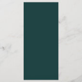Groen Gouden Hemelse Zon Maan Sterren Bruiloft Menu (Achterkant)
