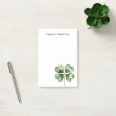 Groen Gouden Klaver St. Patrick's Day Post-it® Notes (Kantoor)