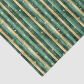 Groen Gouden Klaver St. Patrick's Day Tissuepapier (Detail)