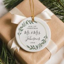 Groen gouden krans onze eerste kerst