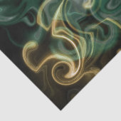 groen, gouden, rood en zwart glanzend gekleurd tissuepapier (Detail)