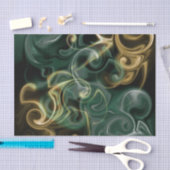 groen, gouden, rood en zwart glanzend gekleurd tissuepapier (Craft)