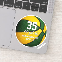 Groen gouden team voor jongens basketbal