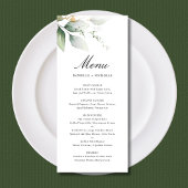 groen gouden tuin bladeren botanische bruiloft menu