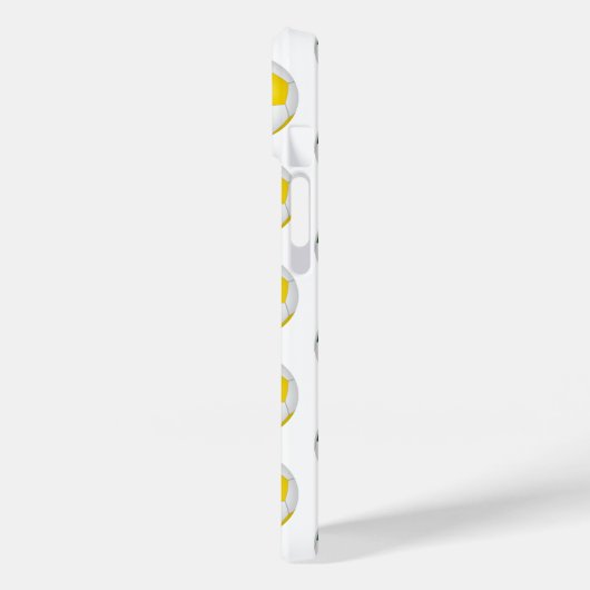 Groen gouden voetballen patroon monogram Case-Mate iPhone case (Achterkant / Links)