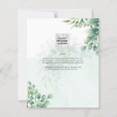 Groen Goudeucalyptus TROUW QR CODE Modern (Achterkant)