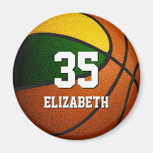groen goudteam kleuren basketbalschool