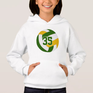 groen goudteam kleuren jersey number volleyball