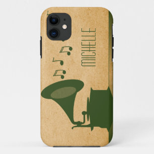 Groen  Gramophone BT iPhone 5 Hoesje