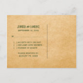 Groen  Gramophone RSVP Briefkaart (Achterkant)