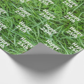 Groen gras 25th Birthday Wrapping Paper Cadeaupapier (Hoek)
