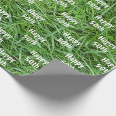 Groen Gras 50ste Verjaardag Cadeaupapier (Hoek)