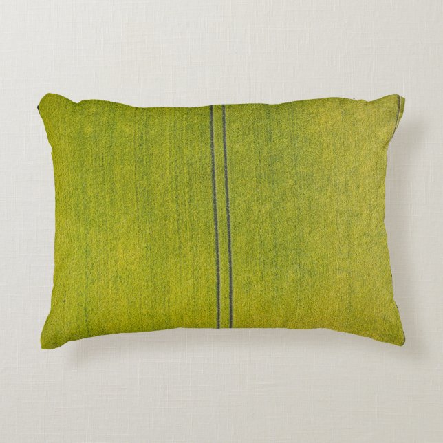 Groen gras accent kussen (Voorkant)