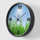 Groen Gras Blauwe Lucht Aangepaste Tekst Sjabloon- (Hoek)