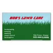 groen gras | Blauwe lucht Magnetisch Visitekaartje (Voorkant)