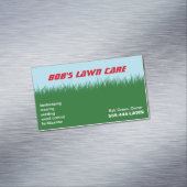 groen gras | Blauwe lucht Magnetisch Visitekaartje (Voorbeeld)