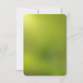 Groen gras bruiloft RSVP kaarten Kaartje (Achterkant)