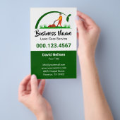 Groen gras Eenvoudige gazon Care Mowing Landscapin Flyer (Hand)