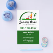 Groen gras Eenvoudige gazon Care Mowing Landscapin Flyer (Enkel)