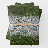 Groen gras en witschilderveld Sportveld Verpakking Inpakpapier Vel (In situ)