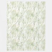 Groen Gras Fleece Deken (Voorkant)