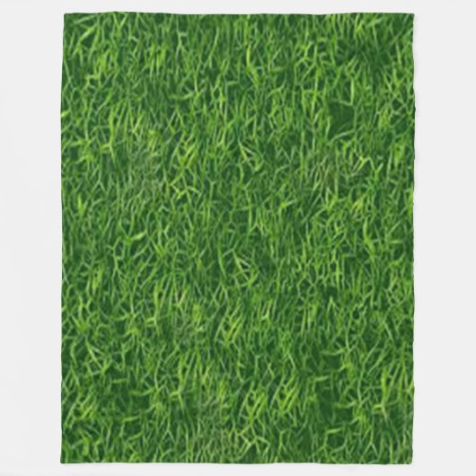 GROEN GRAS FLEECE DEKEN (Voorkant)