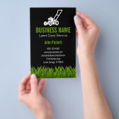 Groen gras gazon zorg maaien Landscaping Flyer (Hand)