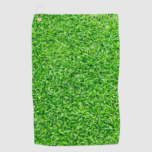 Groen gras golfhanddoek