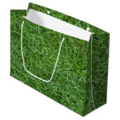 Groen Gras Groot Cadeauzakje (Voorkant Gekanteld)