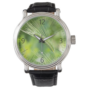 Groen gras horloge