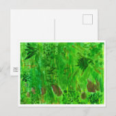 Groen gras in het veldbriefkaart briefkaart (Voorkant / Achterkant)