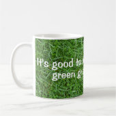 groen gras inspirerende quote koffiemok (Links)