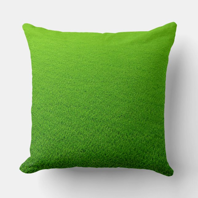 Groen Gras Kussen (Voorkant)