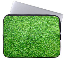 Groen gras laptop sleeve