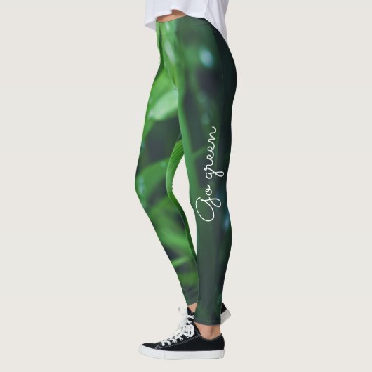 Groen gras leggings (Links)