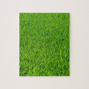 Groen gras legpuzzel