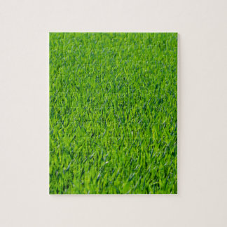 Groen gras legpuzzel