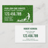 Groen gras maaien garen zorg tuinieren landschap visitekaartje (Voorkant / Achterkant)