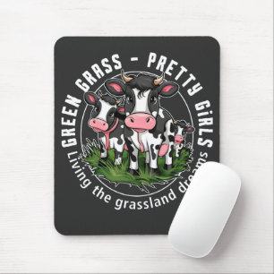 Groen gras, meisjes muismat