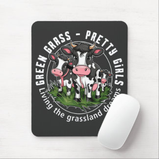 Groen gras, meisjes muismat