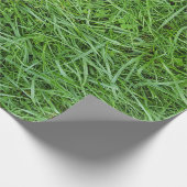 Groen gras omslagpapier cadeaupapier (Hoek)