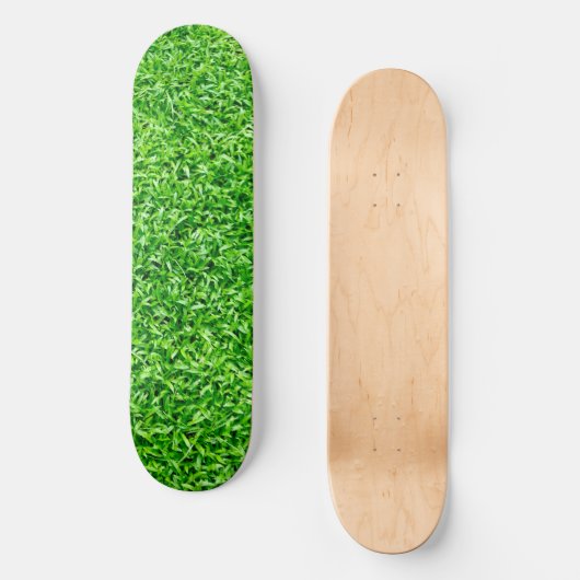 Groen gras persoonlijk skateboard (Voorkant)