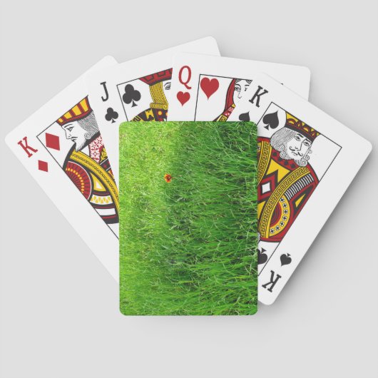 Groen Gras Pokerkaarten (Achterkant)