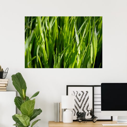 Groen gras poster (Thuiskantoor)