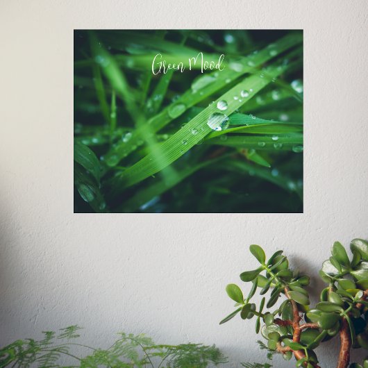 Groen gras poster