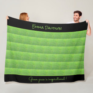Groen gras, Schattige stijlvol en elegant Fleece Deken
