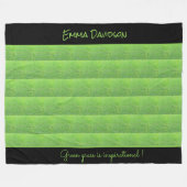 Groen gras, Schattige stijlvol en elegant Fleece Deken (Voorkant (Horizontaal))