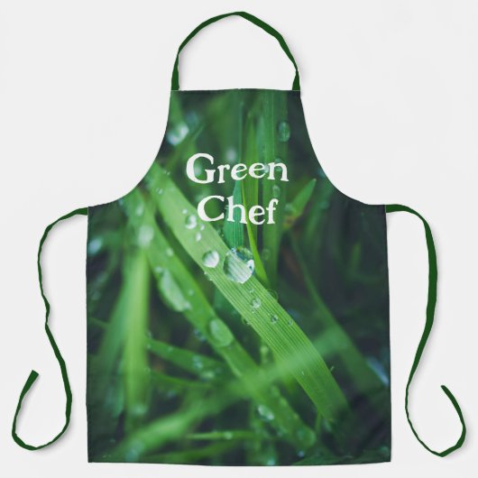 Groen gras schort (Voorkant)